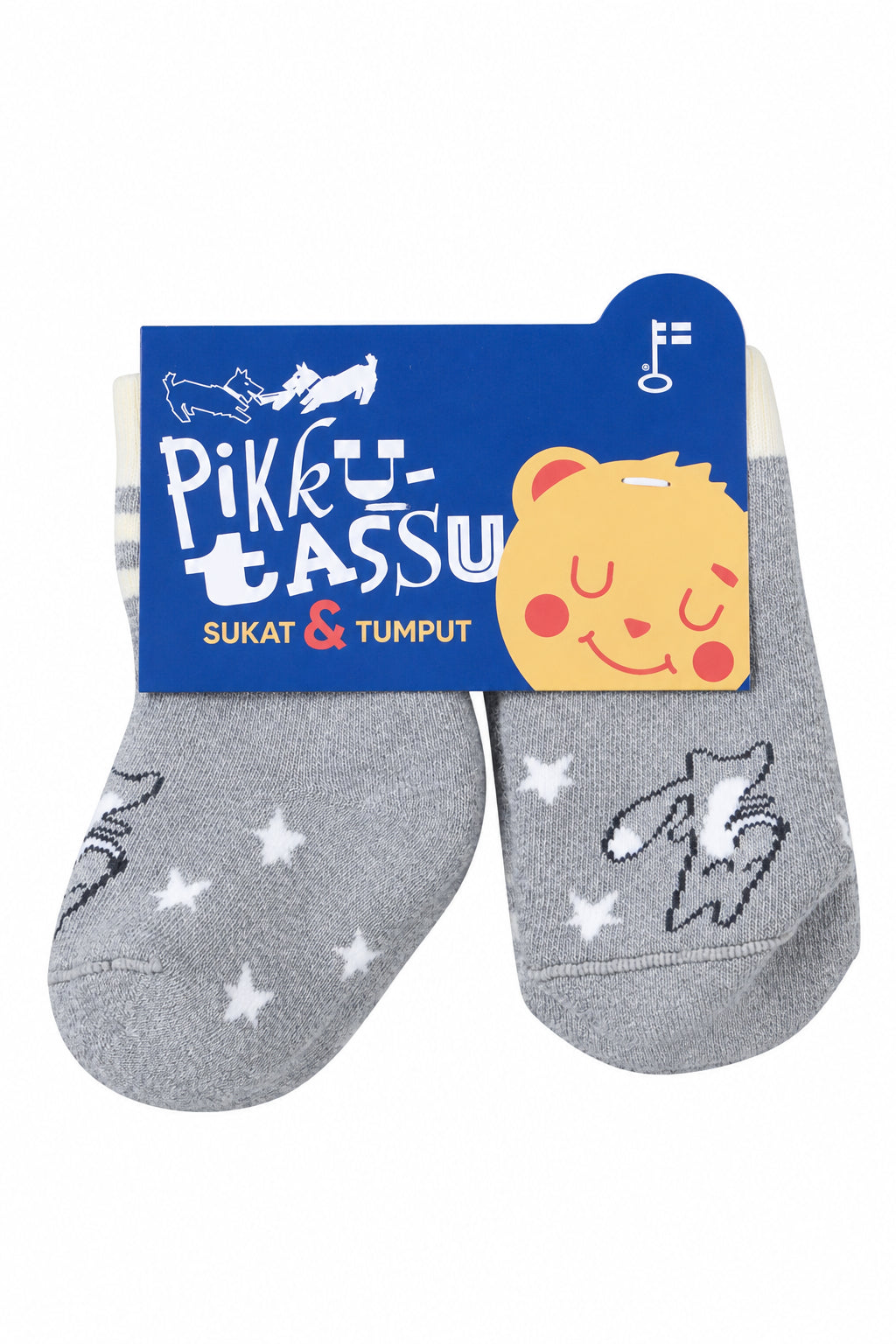 Vauvojen sukat ja tumput, nalle ja kettu