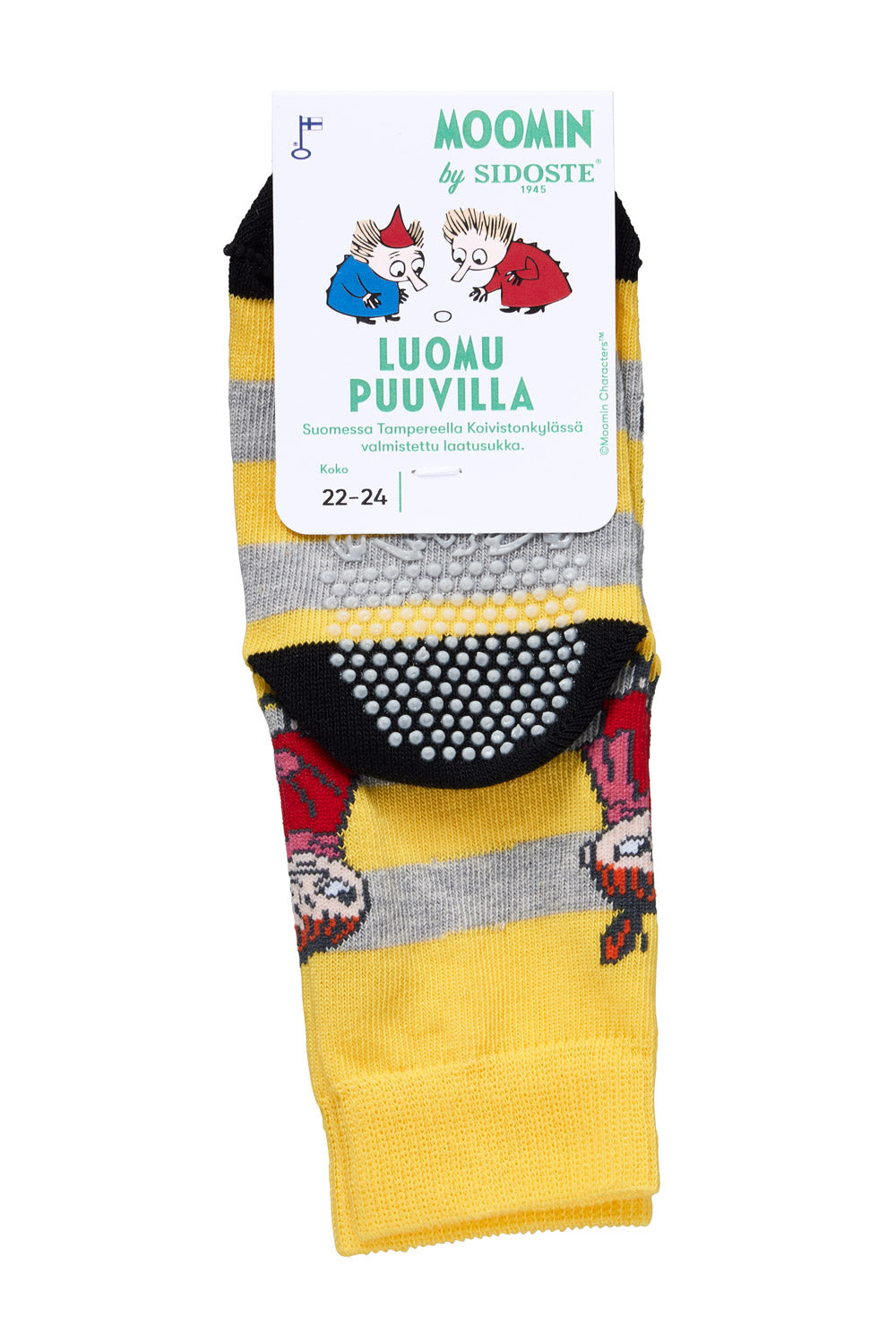 Pikkumyy jarrusukka - Harmaa-keltainen