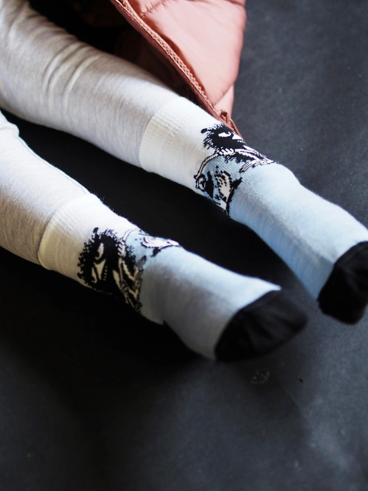 ohut merinovillasukka, haisuli-merinovillasukka, muumisukka merinovillaa