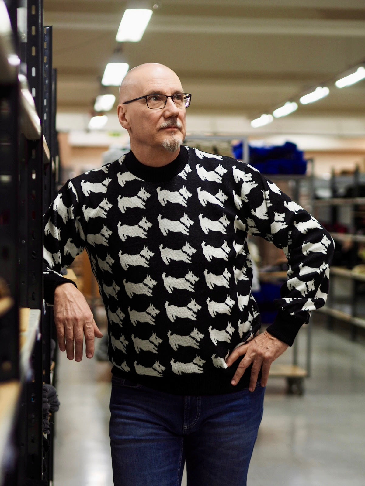 merinovillaneule, valmistettu Suomessa, terrierineule 