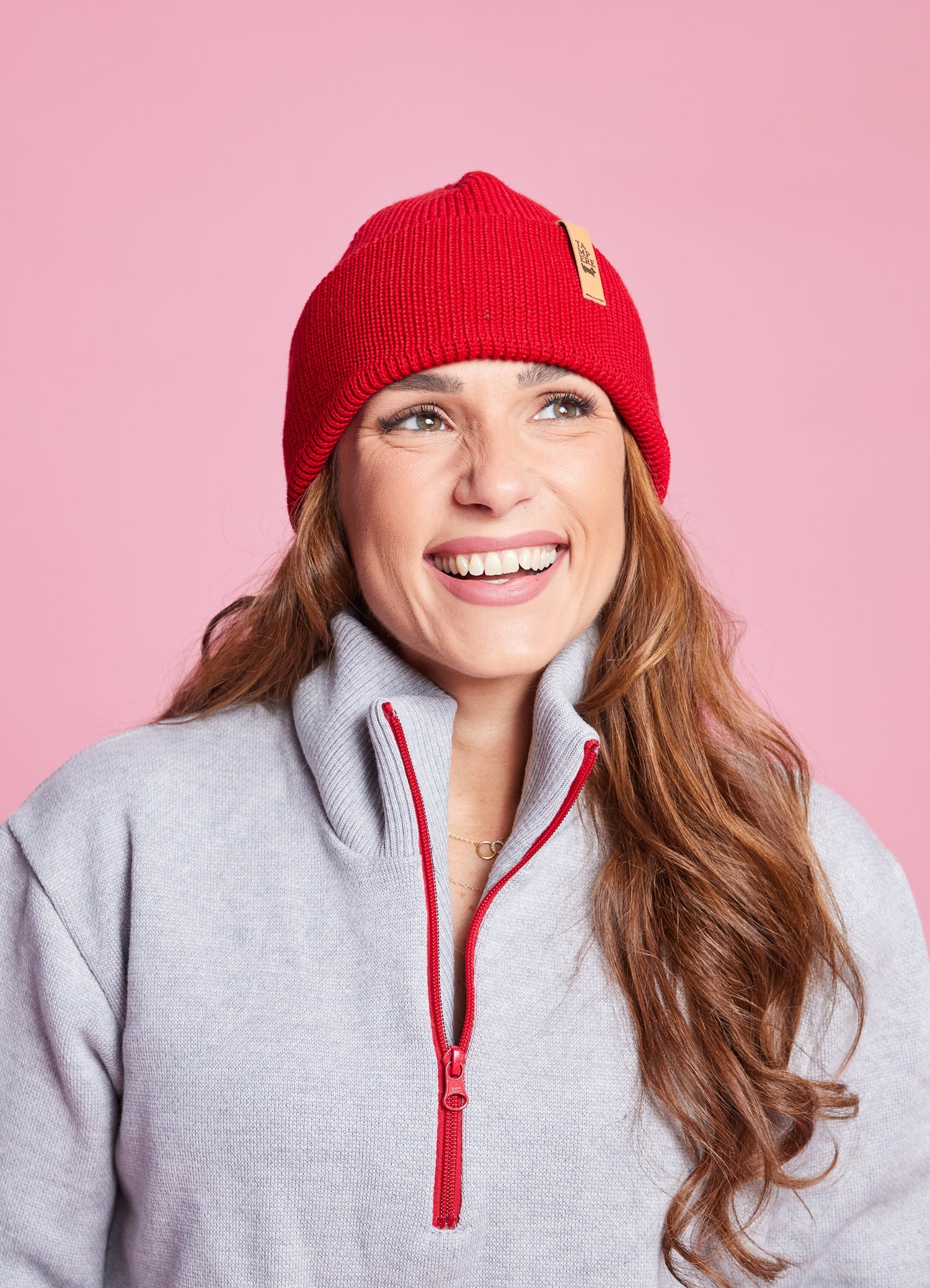 Sidoste merinovillapipo - Tampere - Punainen