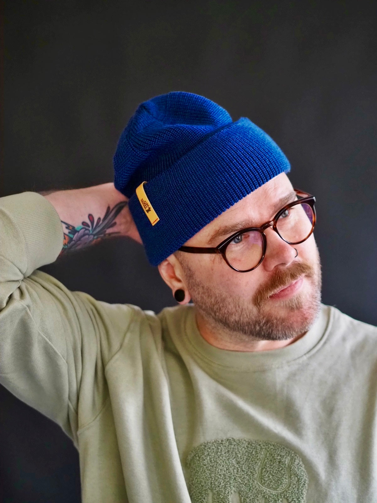 Sidoste Merinovillapipo  - Sininen