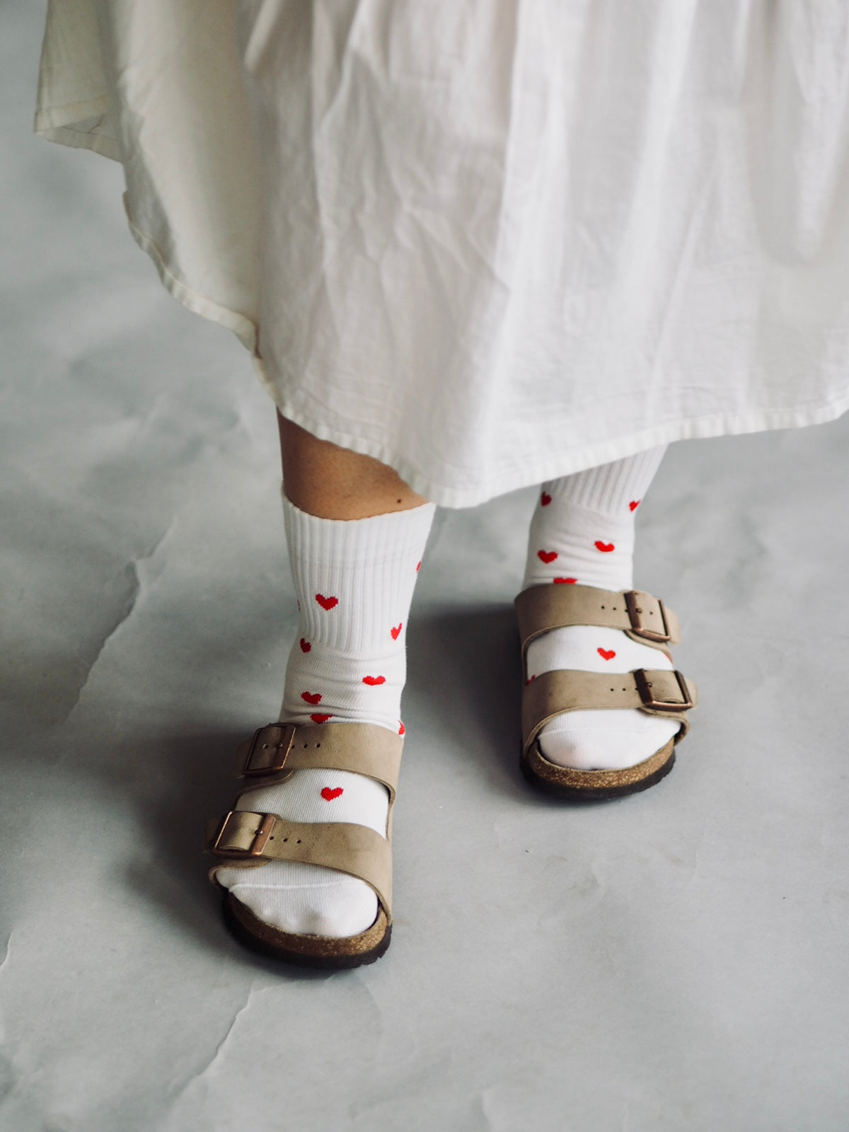Love in every step - luomupuuvillasukka
