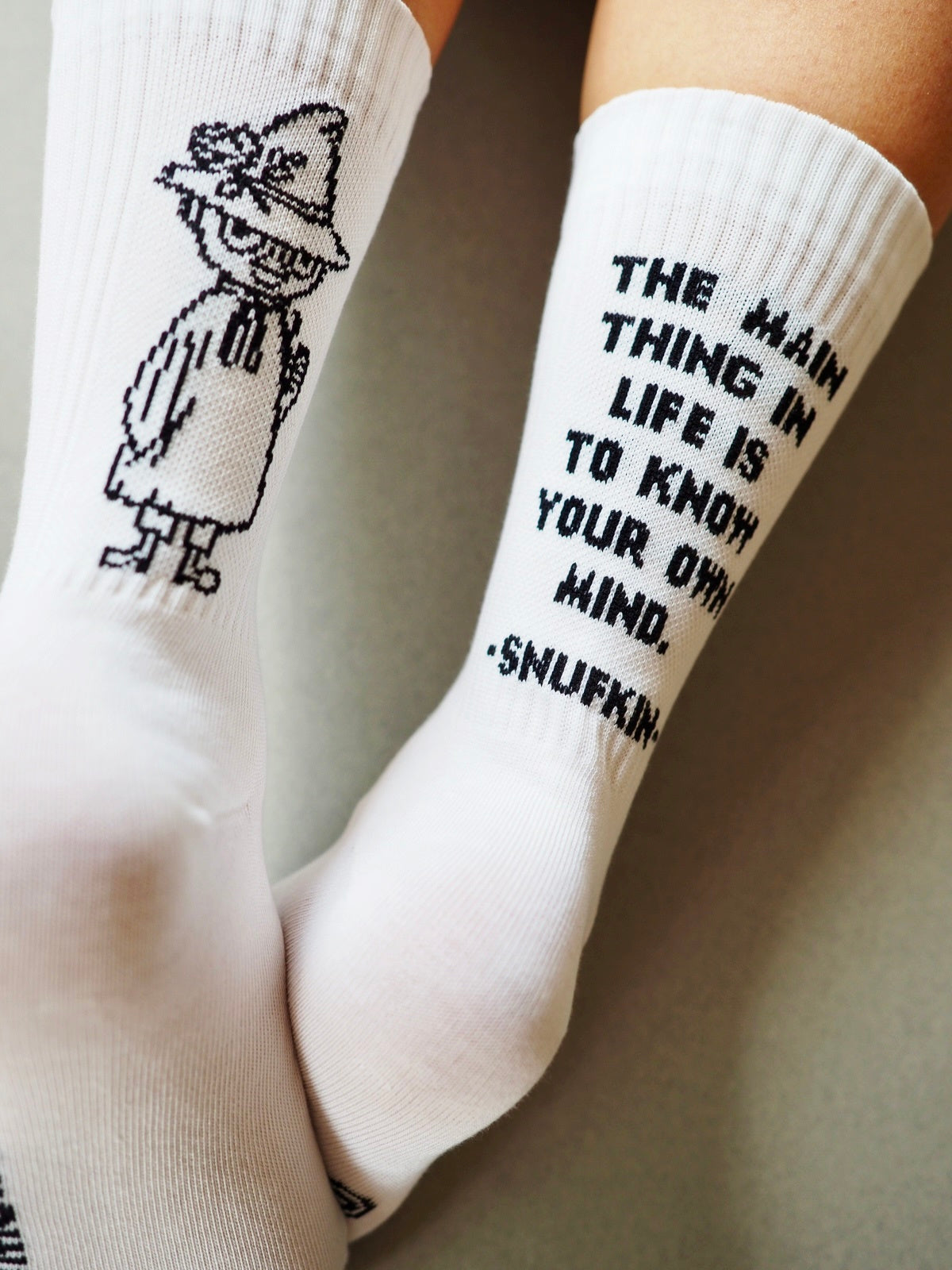 Nuuskamuikkunen: The main thing in life... -luomupuuvillasukka