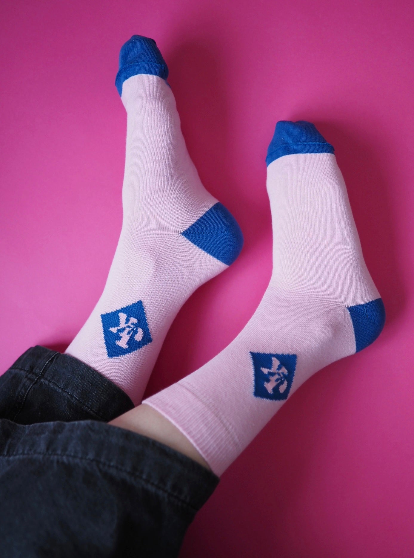 JK - Janne Kataja x Sidoste, vaaleanpunaiset luomupuuvillasukat