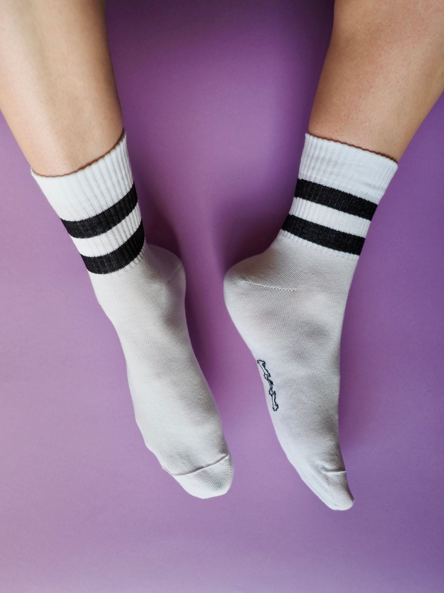 Koikkari, valkoiset luomupuuvillasukat