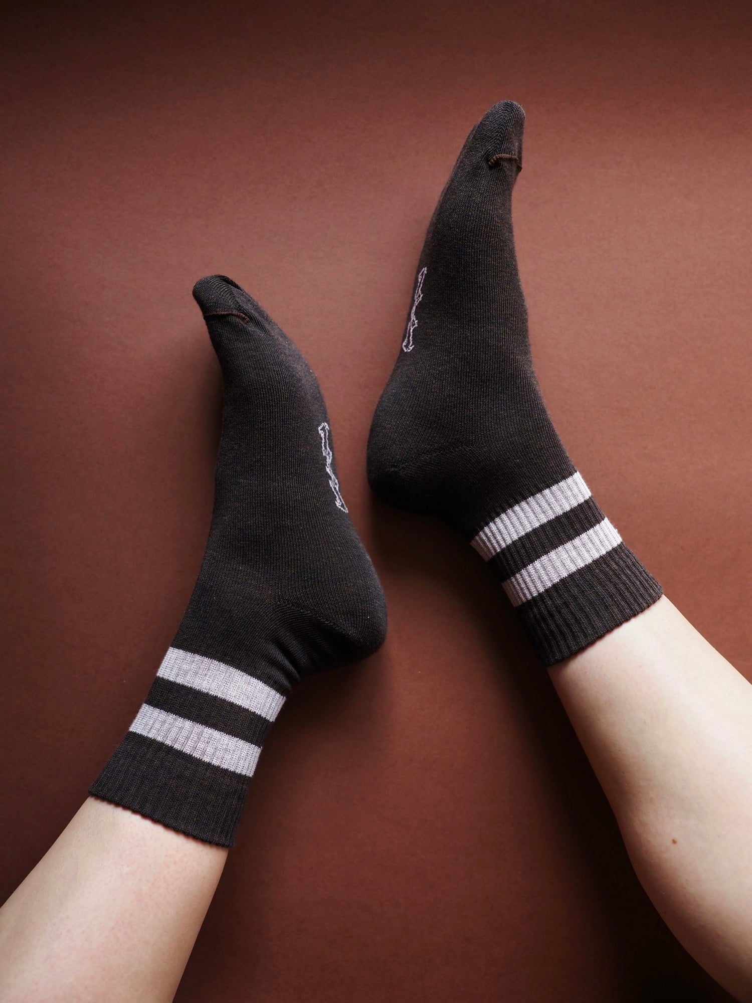 Koikkari, ruskeat luomupuuvillasukat